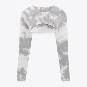 𝗡𝗪𝗧 𝗭𝗮𝗿𝗮 • Tie-dye Arm Warmers Sweater